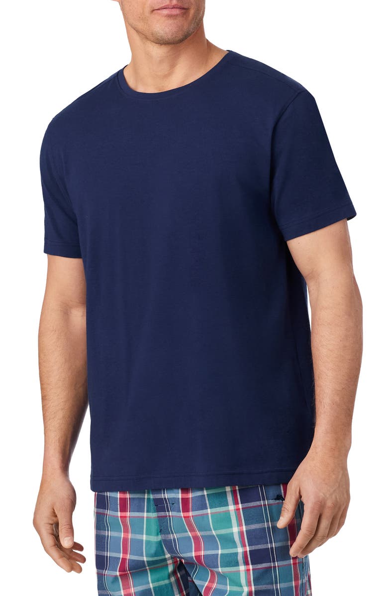 Tommy Bahama Solid Cotton 
Modal Crewneck T-Shirt, Alternate, color, Navy