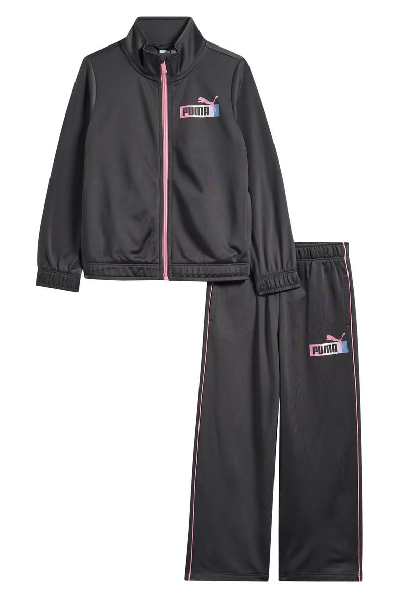 Kids' Tricot Track Jacket & Pants Set, Main, color, DARK SMOKE GREY