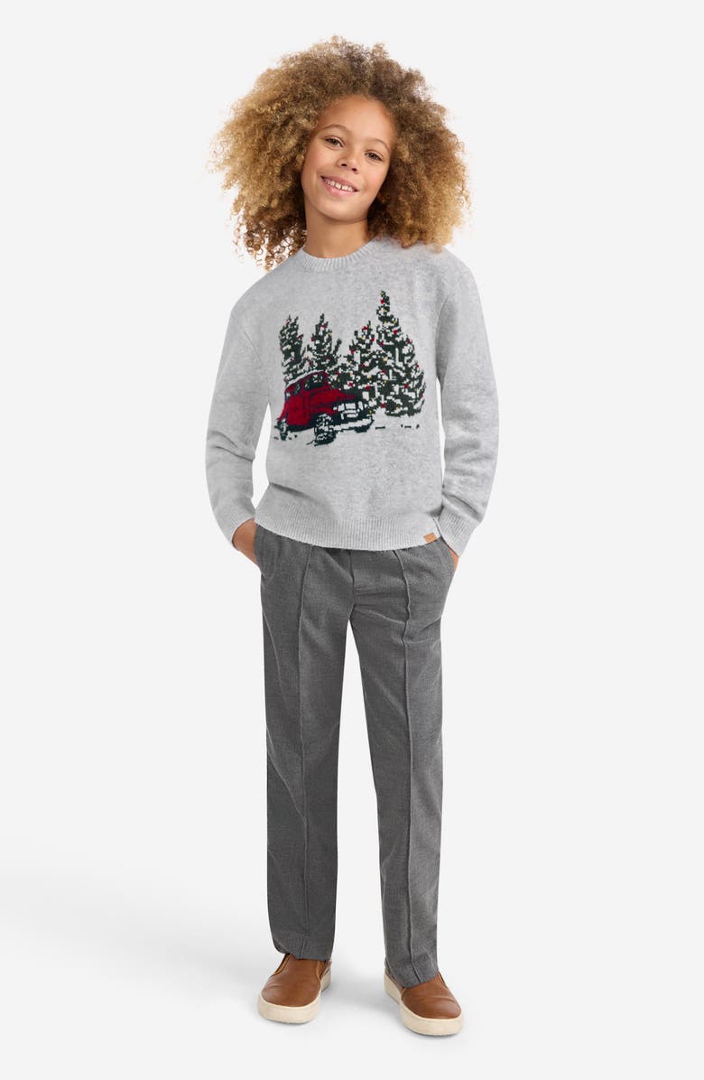 abercrombie kids Kids
Intarsia Sweater, Alternate, color, Anf Light Grey Heather