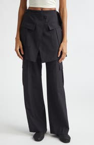 EENK Convertible Panel Wool Blend Cargo Pants
