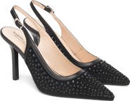 NeroGiardini Embellished Slingback Pointed Toe Pump