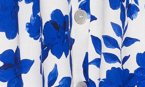 Alexia Admor Maya Midi Skirt In Blue Floral