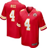 Nike Men's Nike Rashee Rice  Red Kansas City Chiefs  Game Jersey