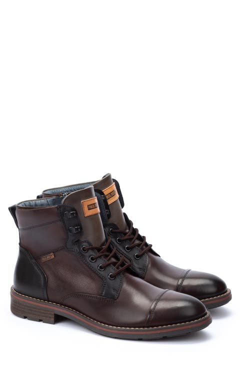 York M2M Lace-Up Cap Toe Boot (Men)