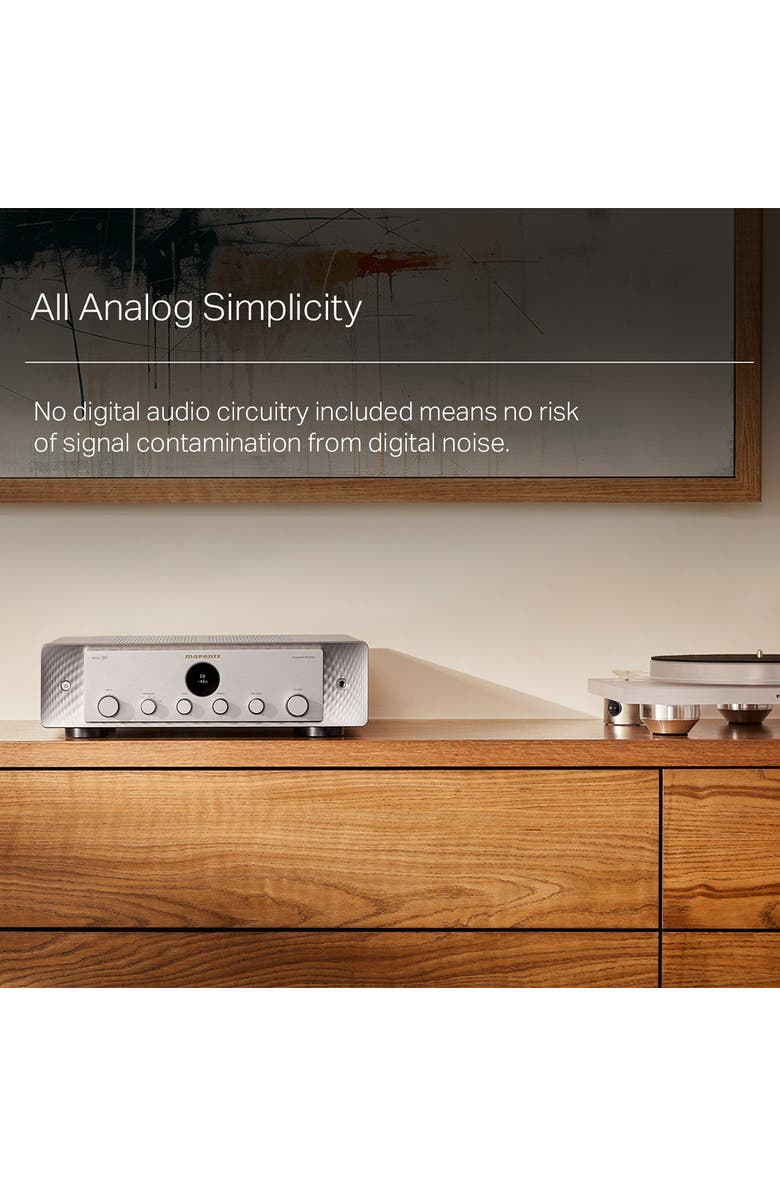 Marantz MODEL 50 Pure Analog Stereo Integrated Amplifier, Alternate, color, Silver