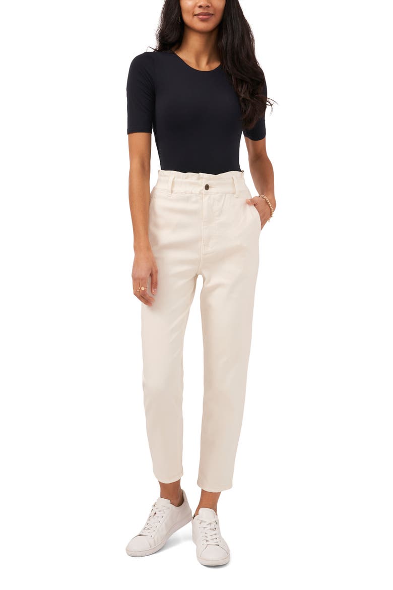 Paperbag Pants, Alternate, color, TOASTED IVORY