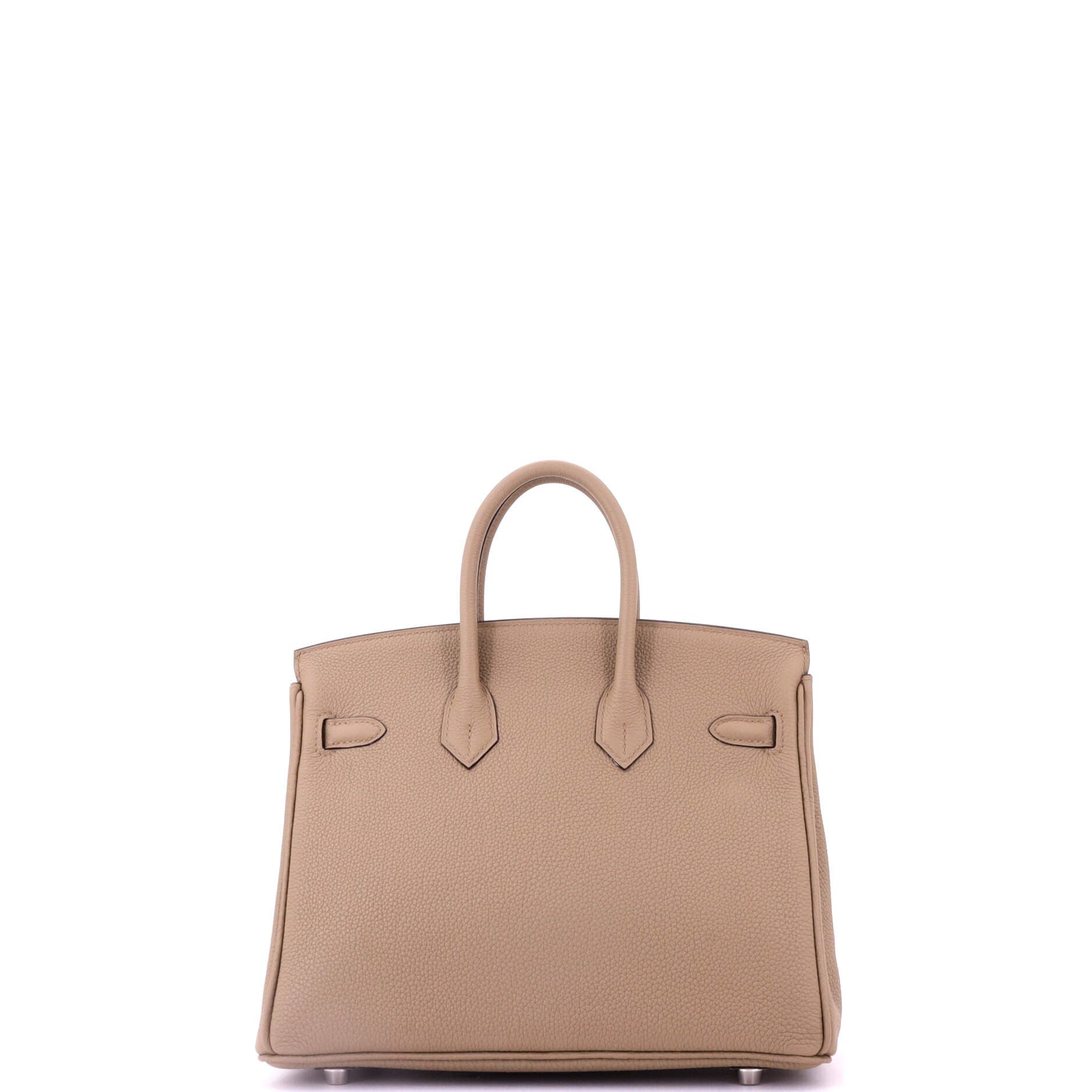 Pre-Owned Hermes Birkin Handbag Brown Togo with Palladium Hardware 25, Alternate, color, 