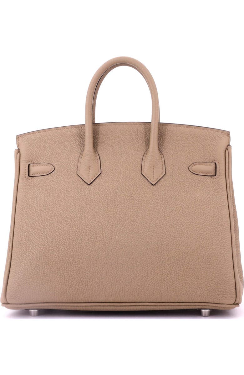 Pre-Owned Hermes Birkin Handbag Brown Togo with Palladium Hardware 25, Alternate, color,