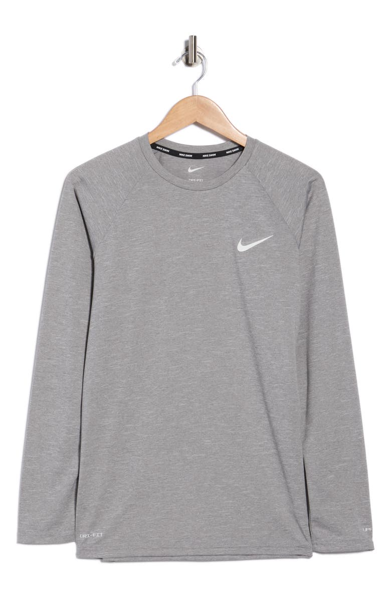 Nike Hydroguard Long Sleeve Swim Shirt, Alternate, color, Particle Grey