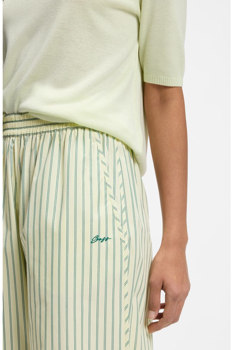 Tiplyn Stripe Wide Leg Cotton Pants, Alternate, color, AMAZONITE STRIPE
