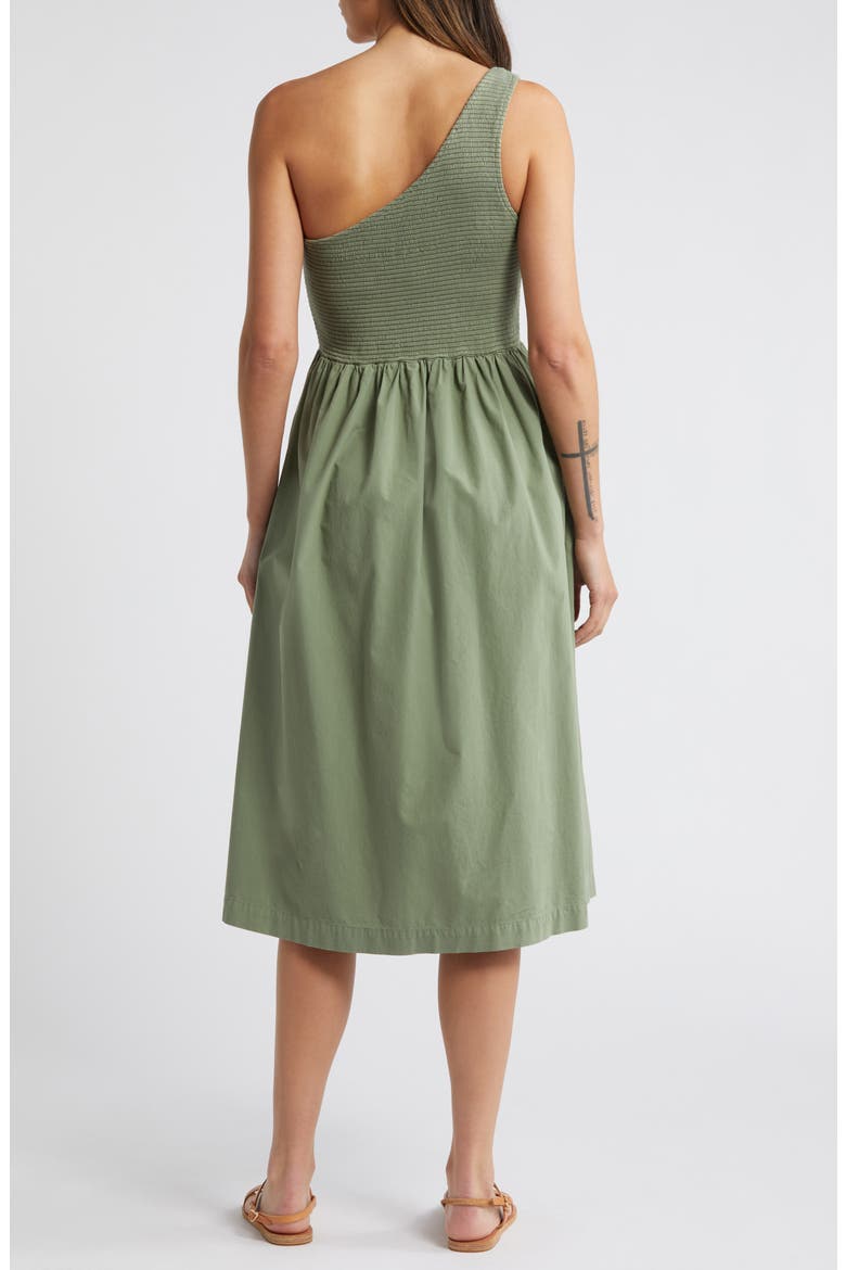 Connie One-Shoulder Fit & Flare Dress, Alternate, color, SEA SPRAY