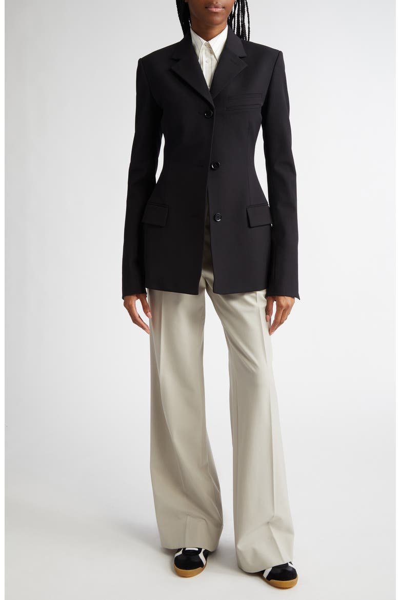 Savannah Gabardine Wide Leg Pants, Alternate, color, TAUPE