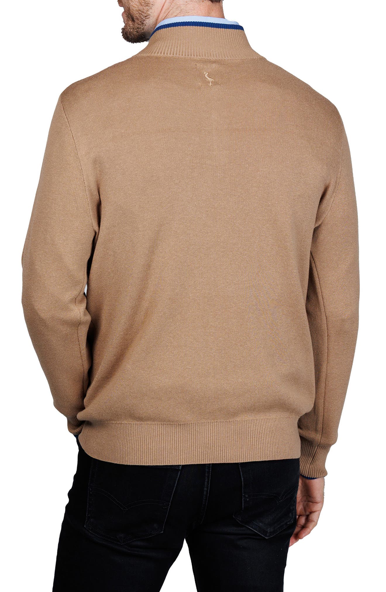 Fine Knit Quarter Zip Sweater - image 2