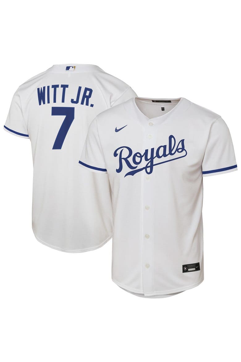 Youth Nike Bobby Witt Jr. White Kansas City Royals Home Replica Player Jersey, Main, color, White
