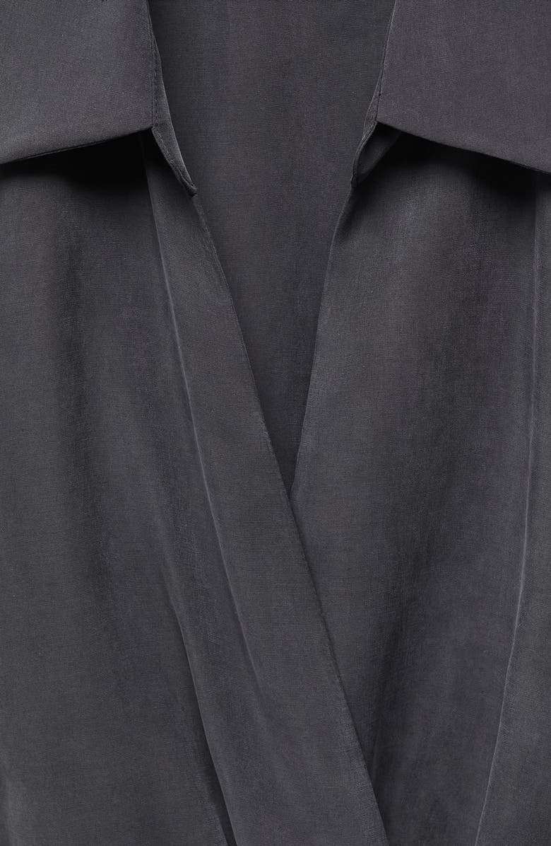 MANGO Collared Midi Wrap Dress, Alternate, color, 