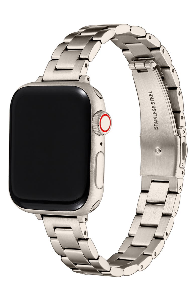 The Posh Tech Sloan Stainless Steel Apple Watch<sup>®</sup> Watchband, Alternate, color, Gold