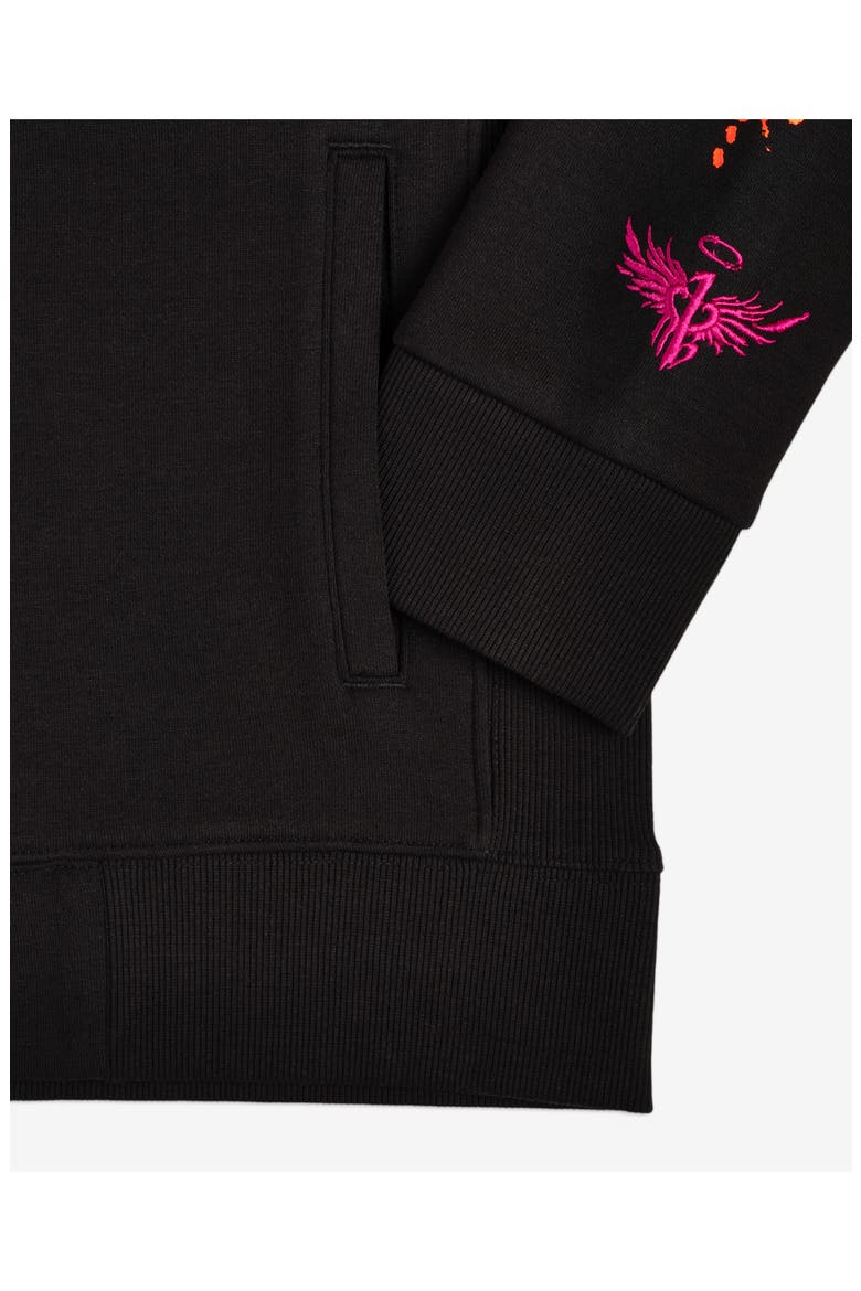 Kids' LaMelo x Supernova Graphic Zip-Up Hoodie, Alternate, color, BLACK