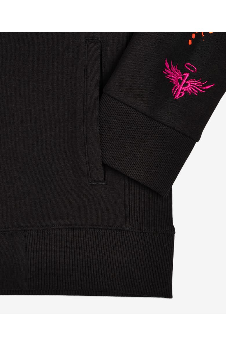 PUMA Kids' LaMelo x Supernova Graphic Zip-Up Hoodie, Alternate, color, Black