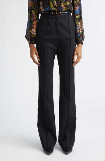Veronica Beard Gracie Stretch Wool Flare Leg Pants