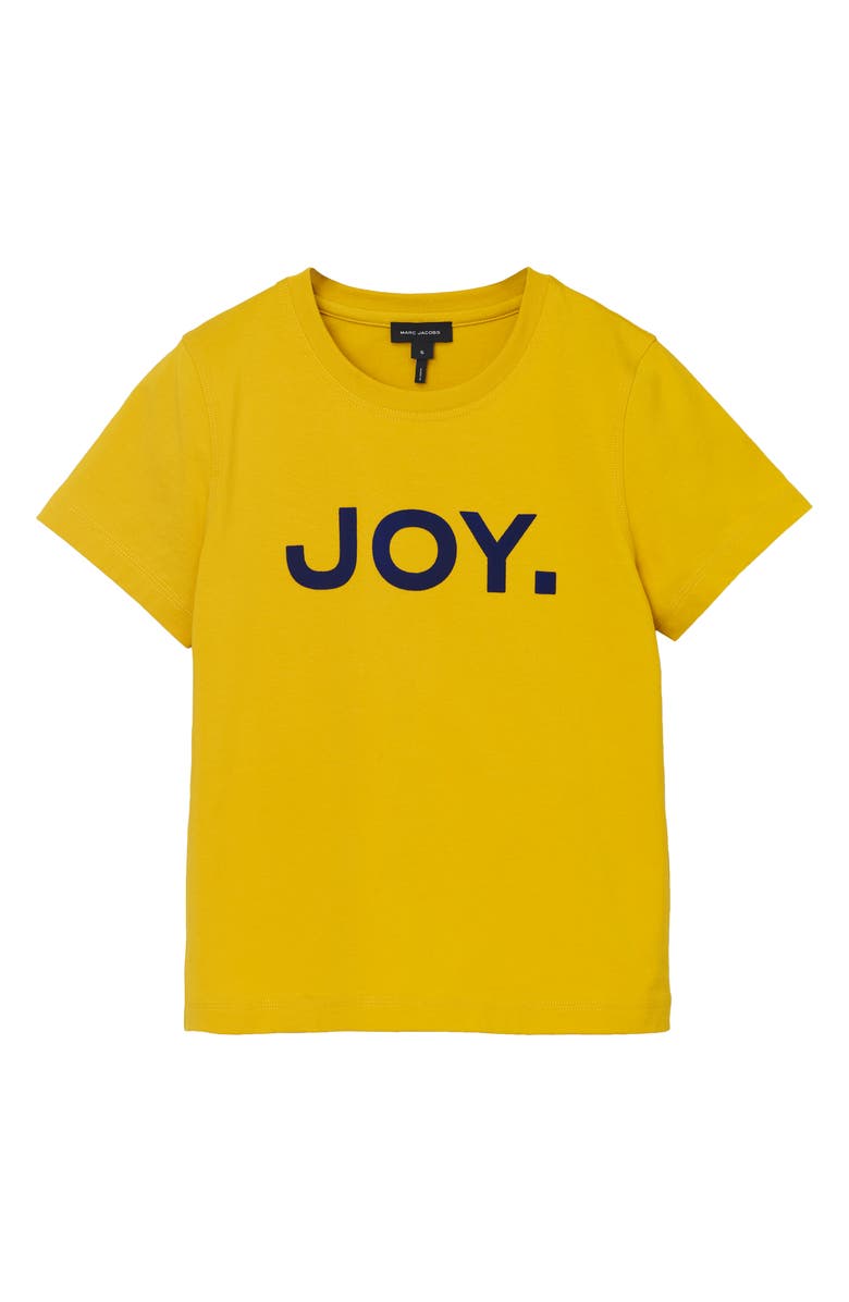 Marc Jacobs Joy, Period Slim Cut Graphic T-Shirt, Alternate, color, Joy Yellow