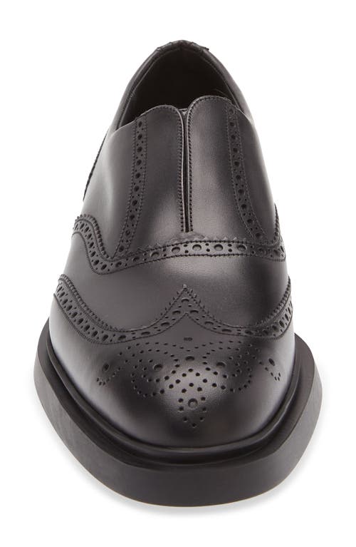 Jm Weston Walker Slip-on Wingtip Oxford In Black