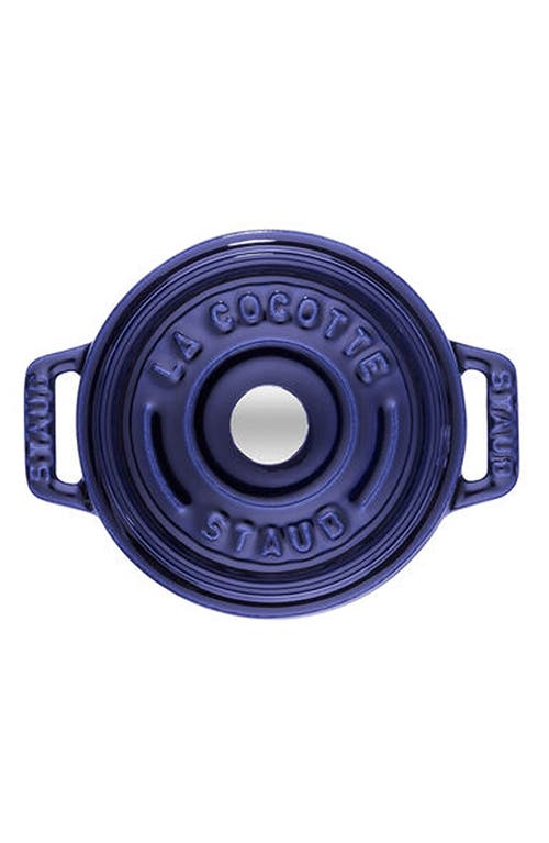 Staub Enameled Cast Iron 0.25-quart Mini Cocotte In Blue