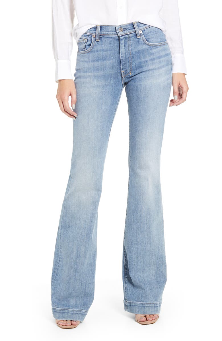 7 For All Mankind <sup>®</sup> Dojo High Waist Flare Jeans, Main, color, 