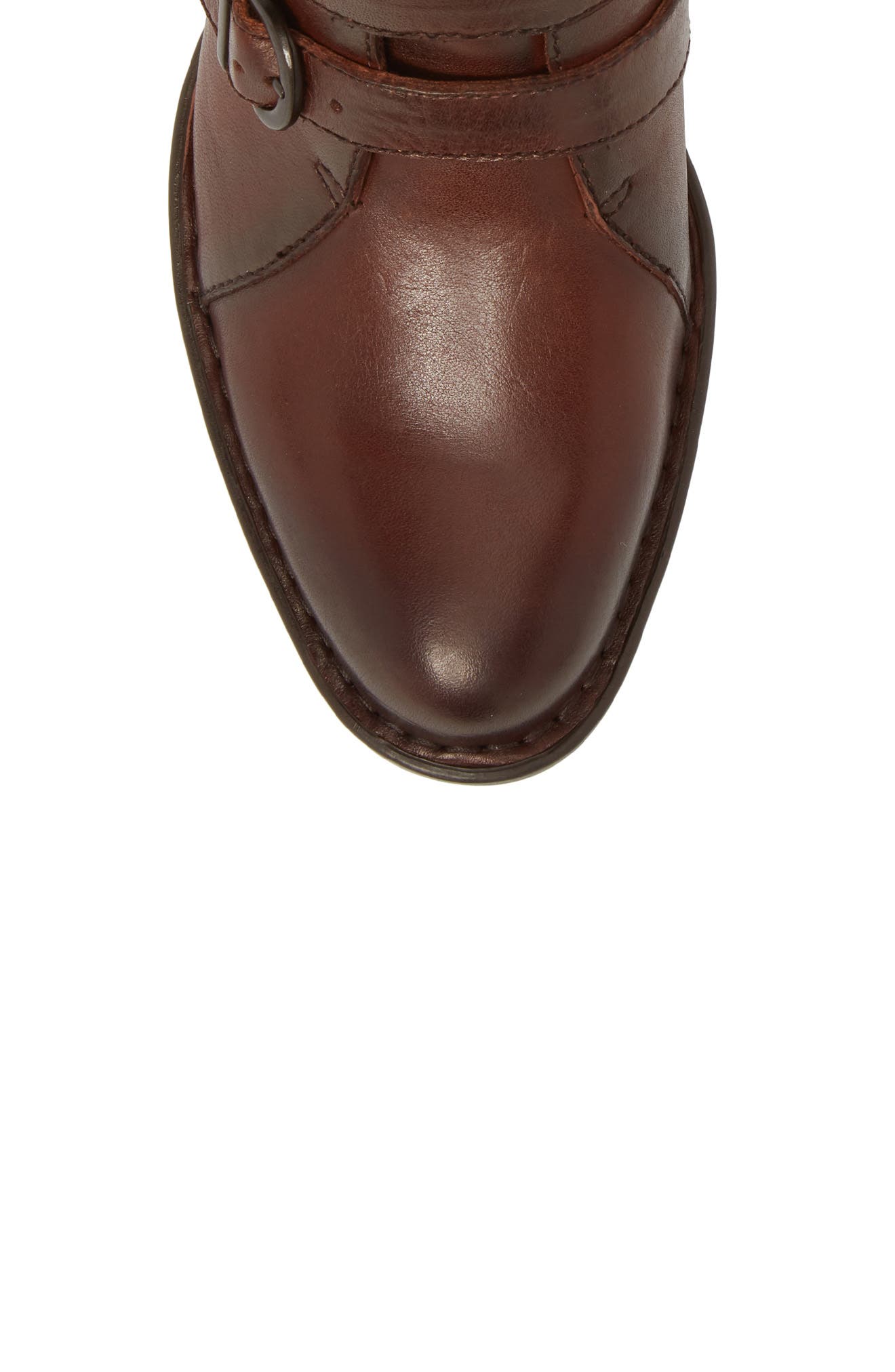 Cardi Bootie, Alternate, color, BROWN LEATHER