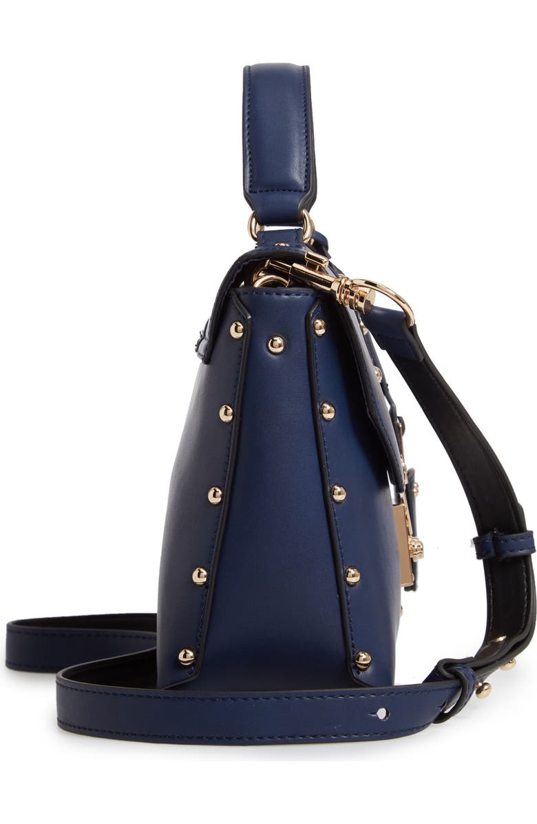 Cesca Studded Faux Leather Box Crossbody Bag, Alternate, color,