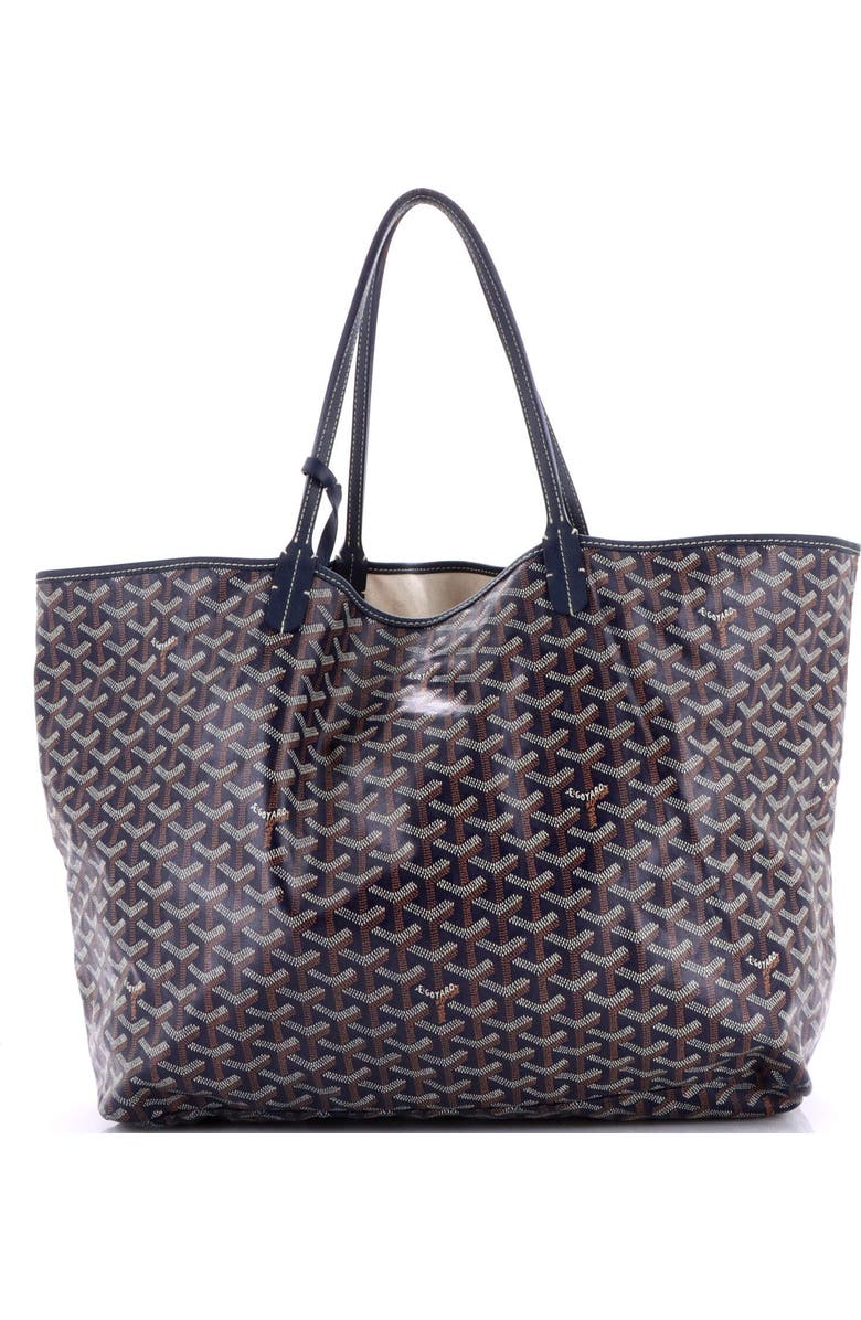 Pre-Owned Goyard Saint Louis Tote Coated Canvas GM, Alternate, color, Blue