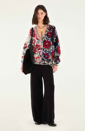 Mixed Valentina Floral Cardigan