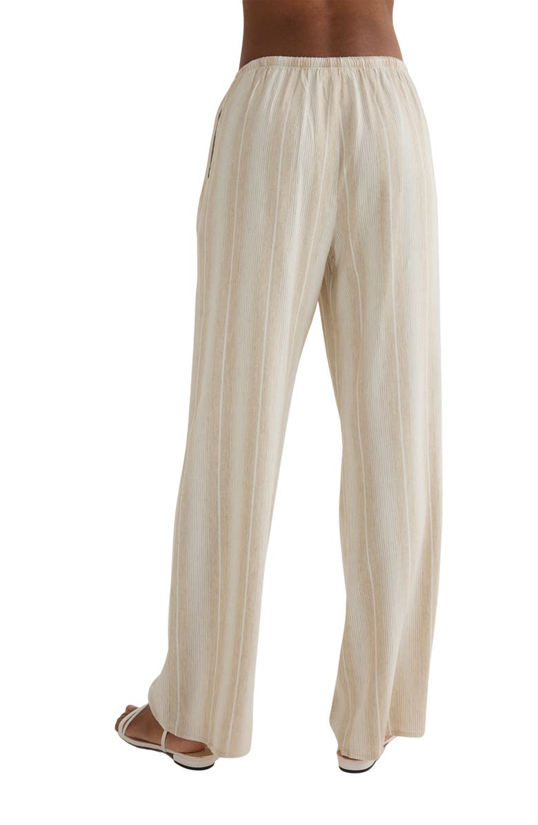 Bella Dahl Stripe Wide Leg Drawcord Pants, Alternate, color,