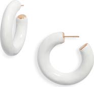 SHYMI Large Enamel Tube Hoop Earrings