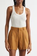 A.L.C. Iris Racerback Cotton Blend Tank