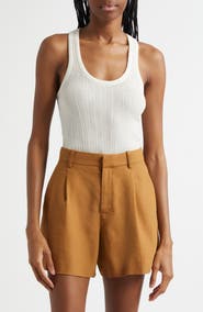 A.L.C. Iris Racerback Cotton Blend Tank