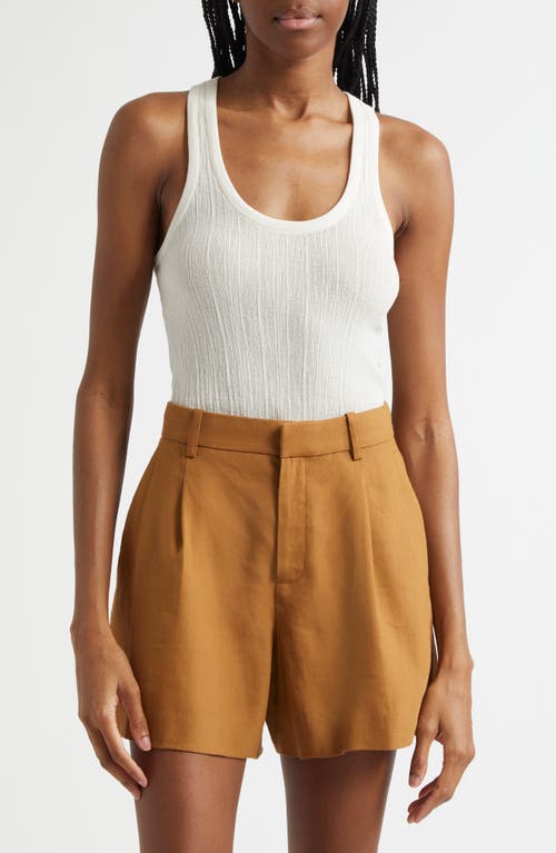 A.l.c . Iris Racerback Cotton Blend Tank In Bright White