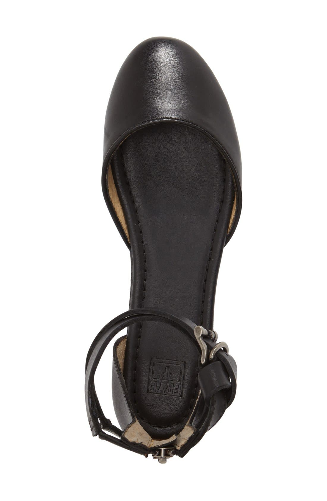 Frye 'Carson' Ankle Strap Ballet Flat, Alternate, color, 