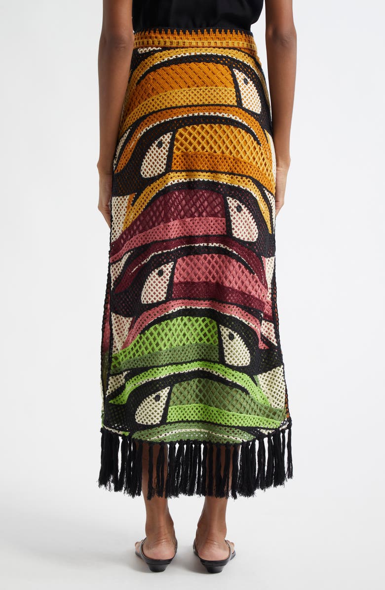 FARM Rio Toucan Tree Crochet Skirt, Alternate, color, 