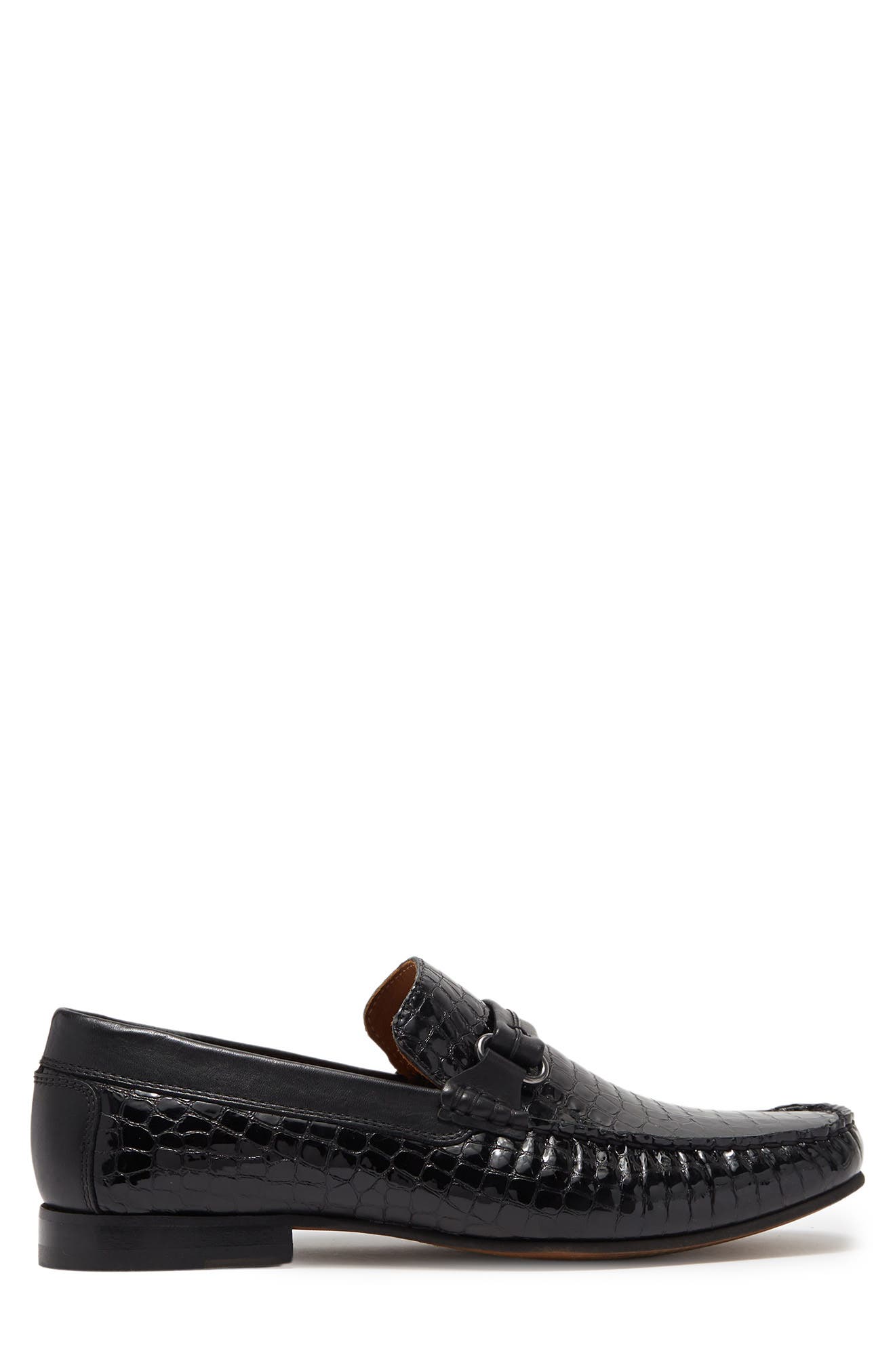 Donald Pliner Croc Embossed Bit Loafer, Alternate, color, 