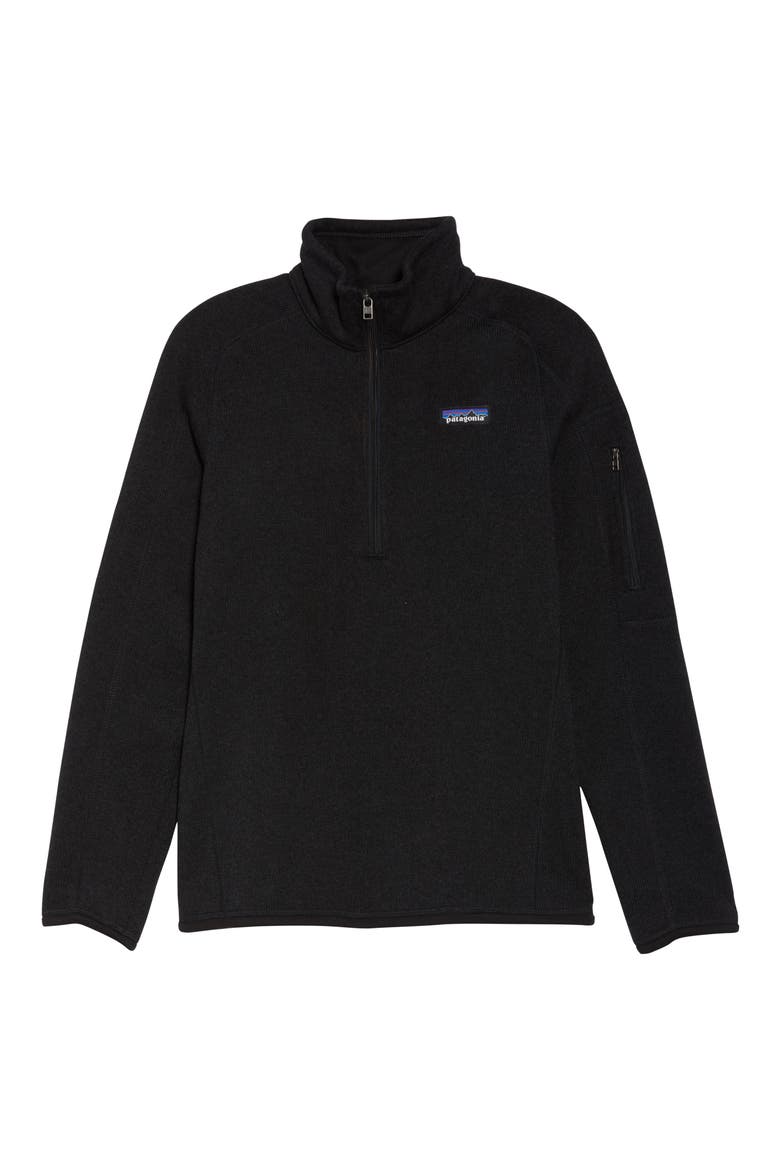 Better Sweater Quarter Zip Performance Jacket, Alternate, color, BLACK