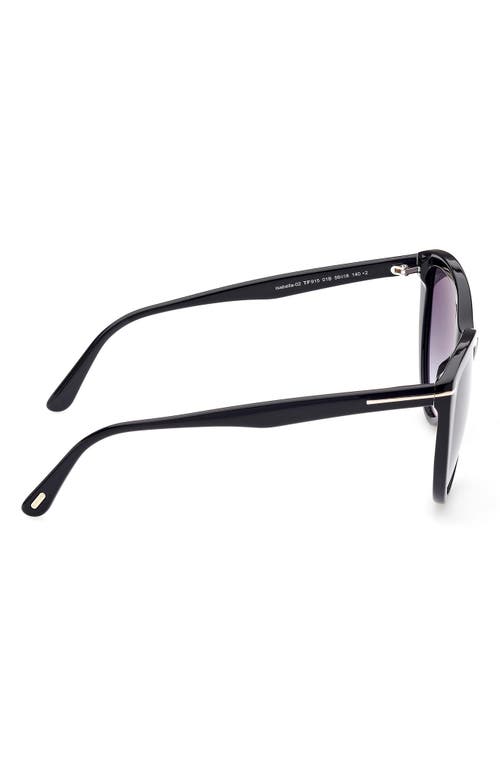 Tom Ford Isabella-02 56mm Gradient Cat Eye Sunglasses