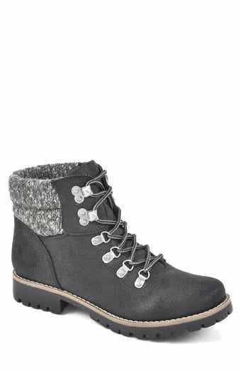 Pathfield Knit Collar Lace-Up Boot