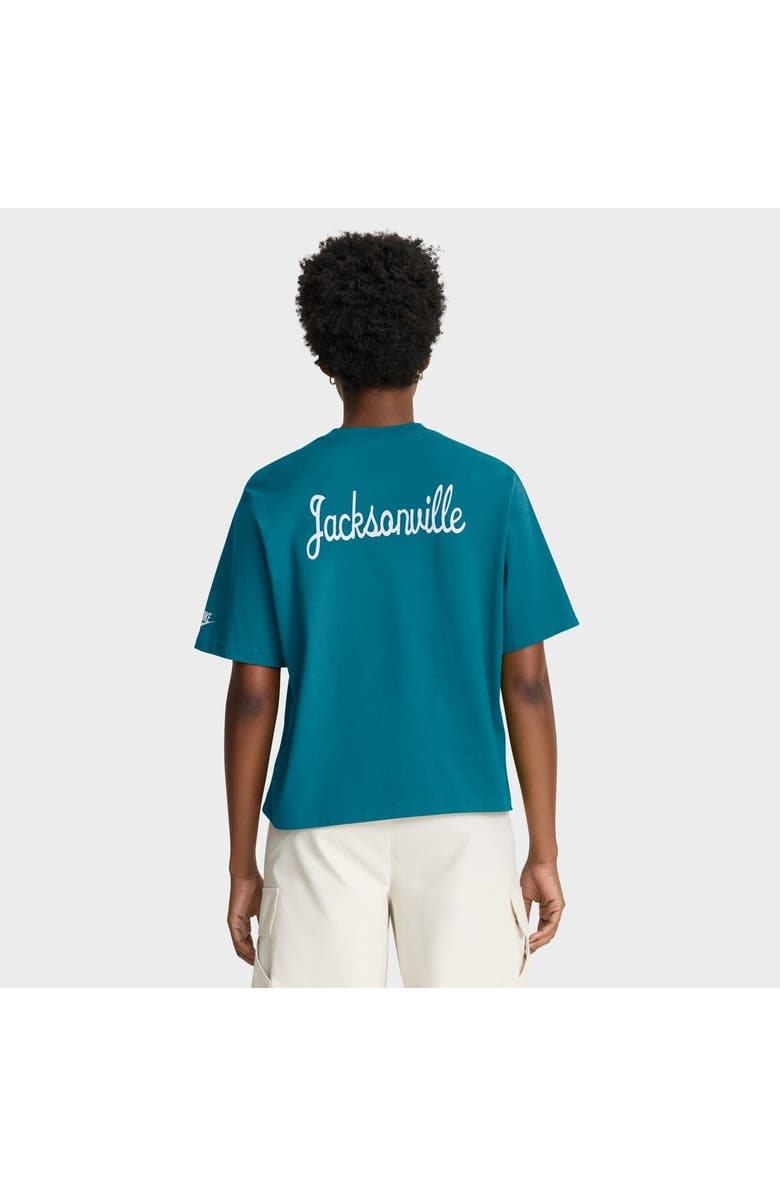 Nike Women's Nike Teal Jacksonville Jaguars Rewind Pocket Boxy T-Shirt, Alternate, color, 