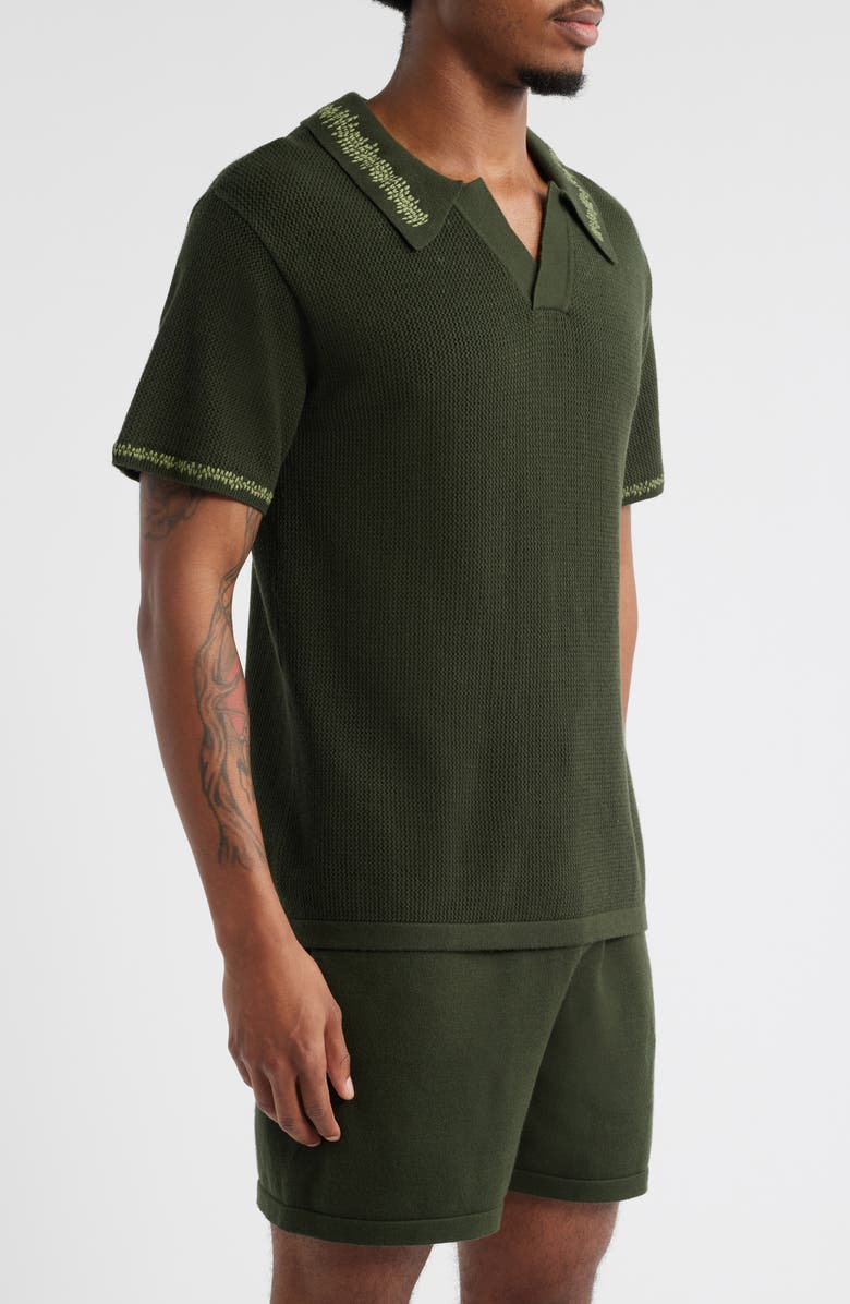 MAVRANS Green Knit Polo, Alternate, color, Green