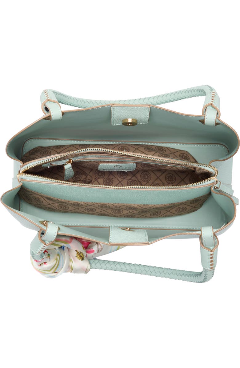 Nanette Lepore Sybil Braided Handle Shoulder Bag, Alternate, color, Surf Spray