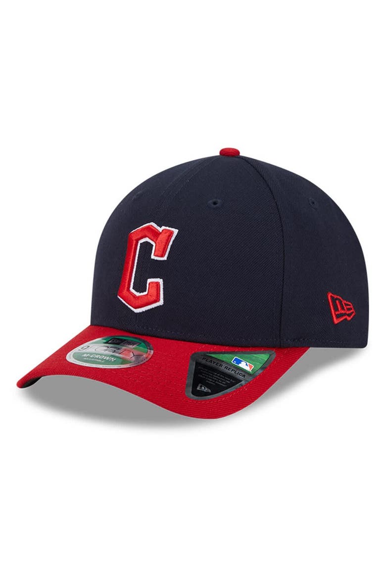Men's New Era  Navy Cleveland Guardians Player Replica 9FORTY Adjustable Hat, Main, color, Navy