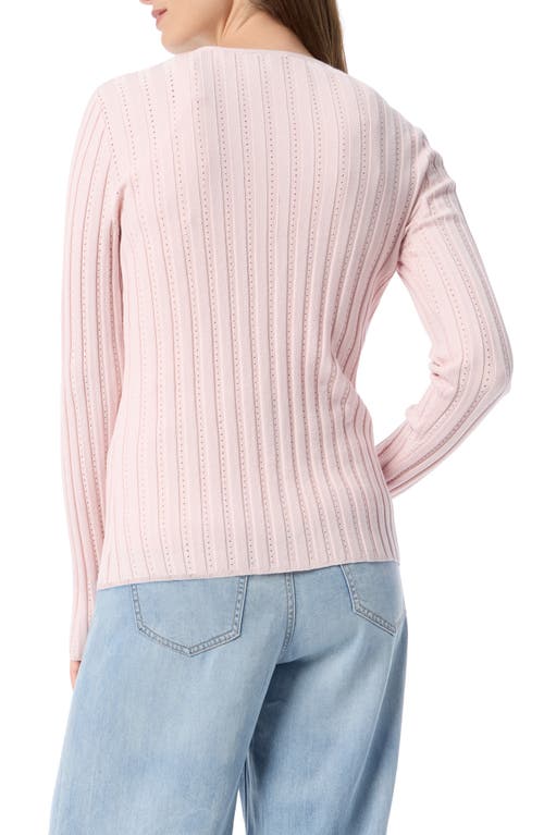 Do By Dee Ocleppo Blythe Pointelle Rib Cardigan In Calcite