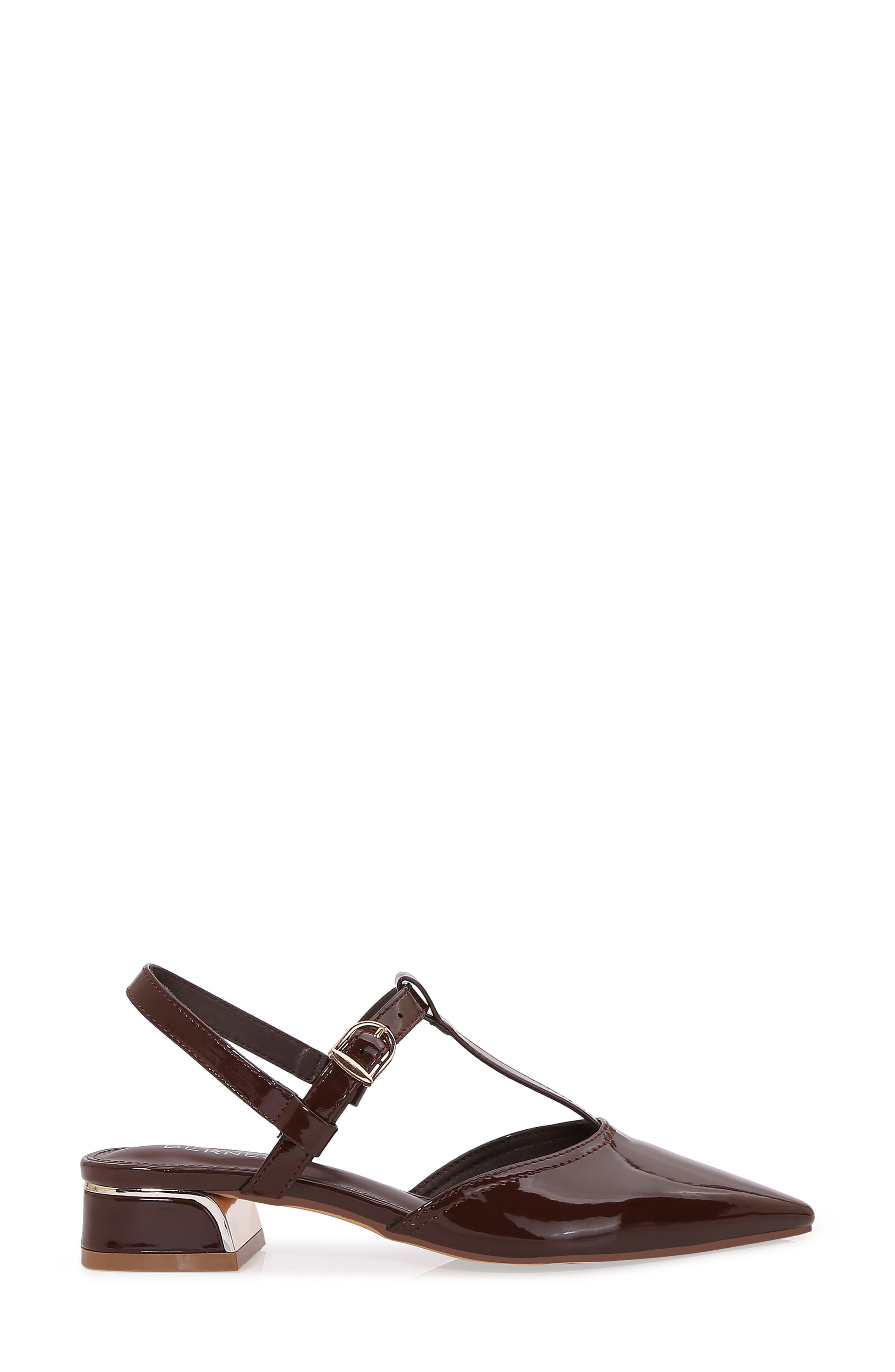 Cristian T-Strap Pump, Alternate, color, BROWN