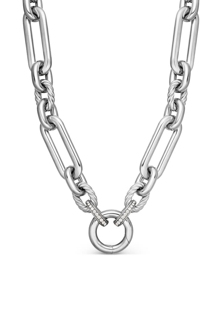 Lexington Diamond Chain Necklace, Alternate, color, DIAMOND/ SILVER