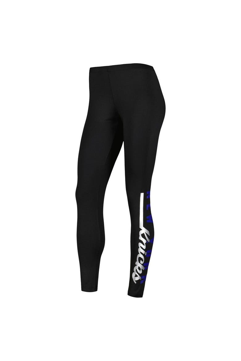 Women's G-III 4Her by Carl Banks Black New York Knicks Jump Shot Leggings, Alternate, color, Black